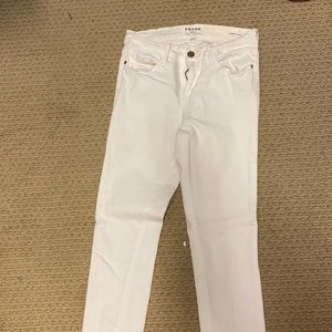 Classic white skinny jeans